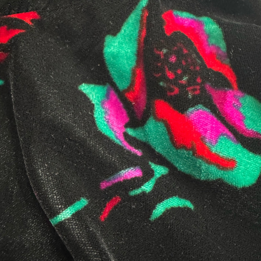 J. Crew NWT Velour Velvet Black Floral Flutter Sleeve Ruffle Dress Size 00 - Picture 5 of 7